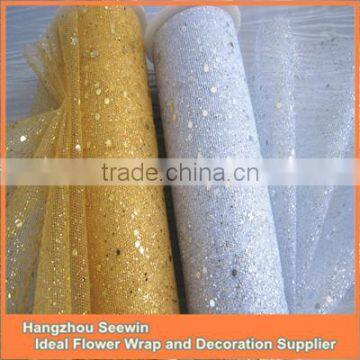 polyester mesh, polyester fabric, Sequins mesh