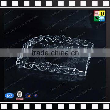 Restaurant Decorative Elegant Dessert Cracker Serving Tray Acrylic Serving Cracker Tray for Sale photo-2