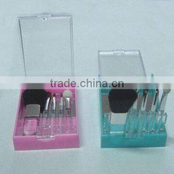 plastic cosmetic brush set