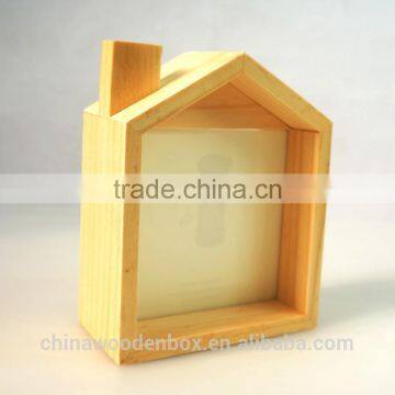 Refined Small House Shape Wooden Photo Frame photo-3