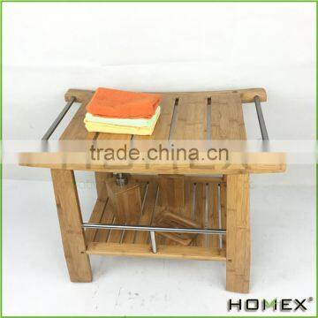 Made from Quality Moso Bamboo Bath Bench/Homex_BSCI