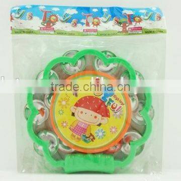 Baby tambourine musical instrument toys plastic mini tambourine