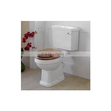 MDF toilet seat with veneer