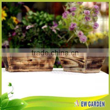 Wooden Ecologically Cheap Garden Decoration Rectangular Planter photo-2