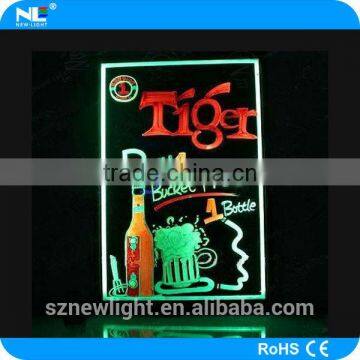  wholesale flashing magic led writing board / glass led writing board / led advertising board