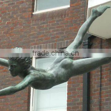 Outdoor Garden Decoration Metal Craft Bronze Dolphin Outdoor Statues photo-5