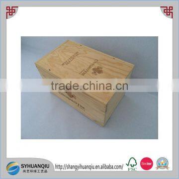 Natural Wooden Wine Case and Handmade Wine Indurtiral Usewooden Wine Crate 6 Bottles Wooden Wine Box photo-3