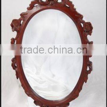 polyresin framed mirror, wall decorative mirror, round mirror