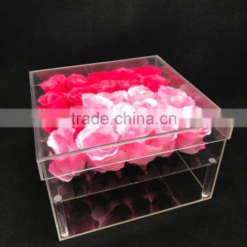 China Factory Custom Transparent Acrylic Rose Flower Box photo-4