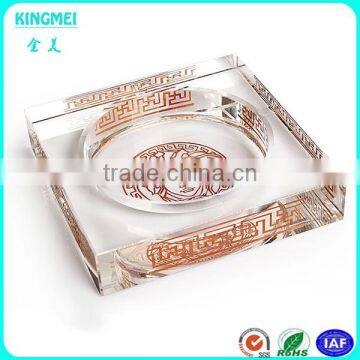 Crystal Glass Cigar Ashtray for Business Gifts photo-2