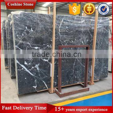 Polished dark grey color marble, 2cm thickness dream grey marble