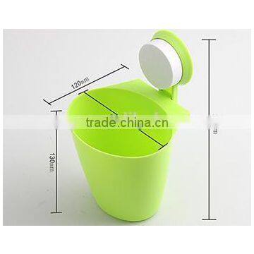Vacuum Suction Cup Bathroom and Kitchen Plastic Shelf/holder/storage Bucket photo-2
