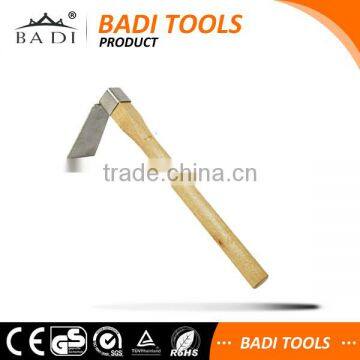 high quality wood handle garden hand rotary hoe