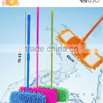 BSCI microfiber chenille mop for flat floor cleaning,china microfiber wiper