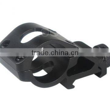 T2008 Durable Gun Optical Sight Flashlight Mount Holder Clip Clamp Black