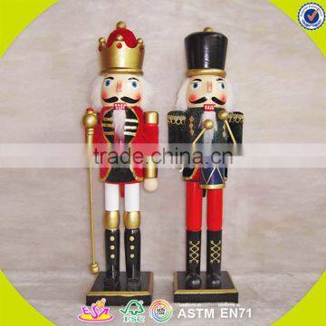 Wholesale Wonderful Household Decoration Red Wooden Nutcracker,delicate Red Wooden Nutcracker ,best Gift Nutcracker W02A009 photo-5
