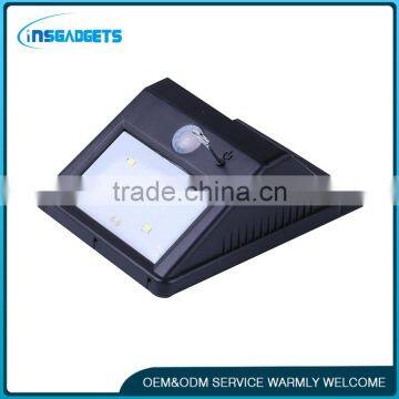 T0c20 4 LED Waterproof Outdoor Solar Motion Sensor Wall Light Light for Patio, Deck, Yard, Garden With Auto On/Off photo-5