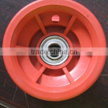 Wheelbarrow Hand Trolley PU Rubber Wheel Plastic Spoke photo-2