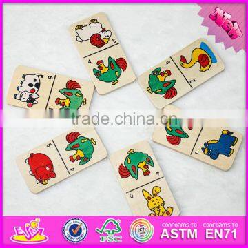 2016 New and Popular Children Wooden Cartoon Animal Domino Toy WJ277610 photo-4