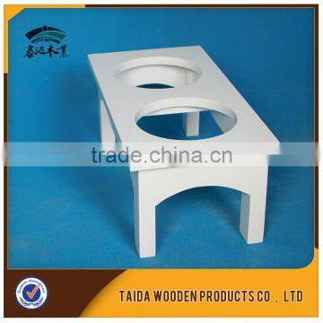 Wooden Pet Dish Holder With Stainless Steel Bowl / Wooden Dog Dishes Bowl / Wood Pet Bowl Dish photo-5