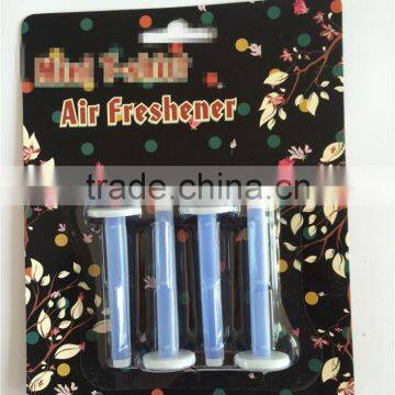 2016 Hottest vent clip air freshener/freshner for promotion 4pcs per blister packing