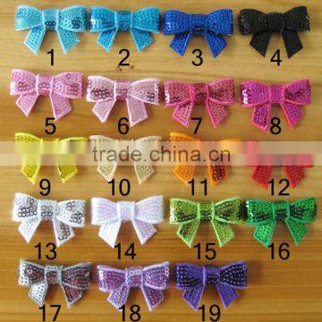 CF0776 2" wholesale mini boutique fashion beautiful sequin bows for baby girls