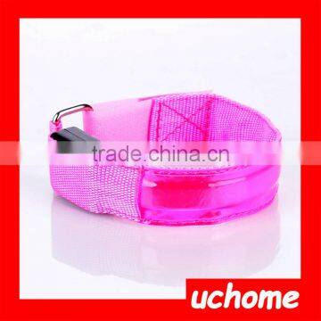 UCHOME Manufacture Directly Sell Reflective Armband Snap Wrap Arm Band,Colorful Flashing Armband With LED Light Arm Band photo-4