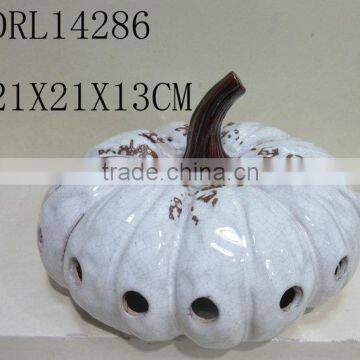 Hollow Pumpkin Ceramic Lantern Festival Holloween Decorations photo-5