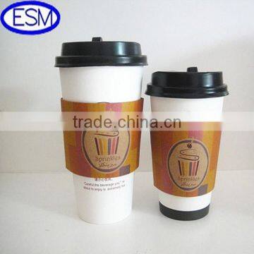 Hot drink paper cup,printed cup sleeves,coffee cups sleeve from china