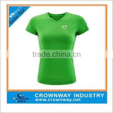 Women Polyester Sport Dry Fit T-shirt Running Dry Fit Shirts