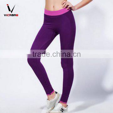 Sublimation Black Grey Color Blank Seamless Cheap Skin Tight Fitness Wear Yoga Pants photo-4