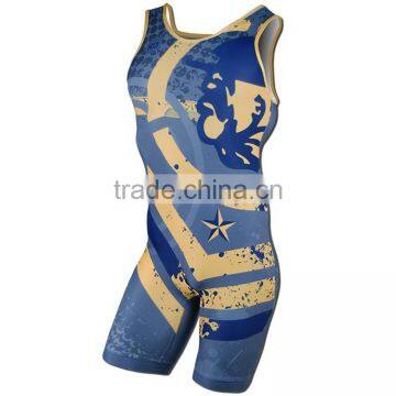 Professionale Sublimation Wrestling Singlets Plus Size photo-3