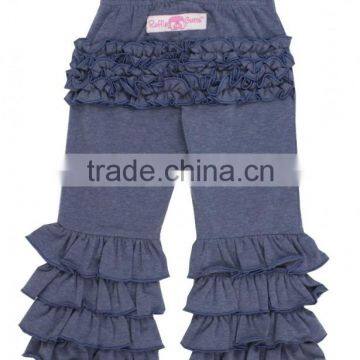 Wholesale Children's Boutique Clothing Kids Cotton Leggings Girls Ruffle Shorts photo-4