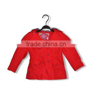 New arrival !! Cool and fashionable baby girl red wind coat