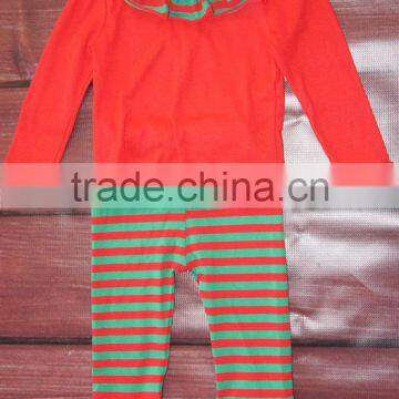 Wholesale Children's Boutique Clothing Christmas Baby Girls Ruffled Christmas Outfits photo-2