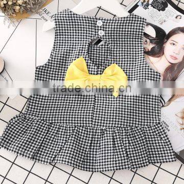 Stylish Baby Girl Clothes Gingham Shirt And Shorts Matching Clothing Set Outfit photo-3