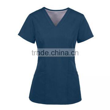 Custom Hot Sale Medical Uniforms V-neck Scrub Tops