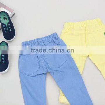 Wholesale Children Boy and Girl Denim Ruffle Pants Long Child Jeans Pants photo-4
