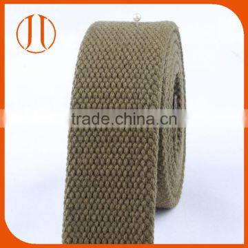 Golden green 3.8CM universal Cotton webbing weaving fabric belt strap