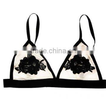 Runwaylover 5521 Hollow Out Lace Embrider Lace Bra photo-2