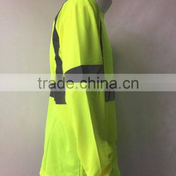 Men's Long Sleeve Heat-transfer Printing Warning T-shirt photo-3