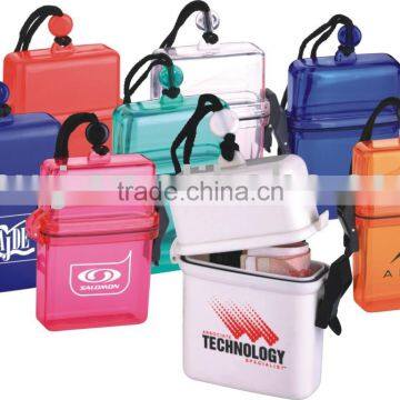 waterproof box with UV alert bead/beach case/swimming box/plastic money container/suit for iphone waterproof case