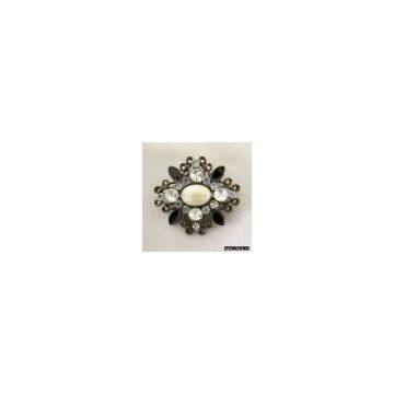 Sell Enamel Pearl Brooch with stones