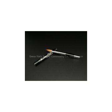 Eeesa Professional Pure Kolinsky Acrylic Nail Brush 8# Black Metal Handle