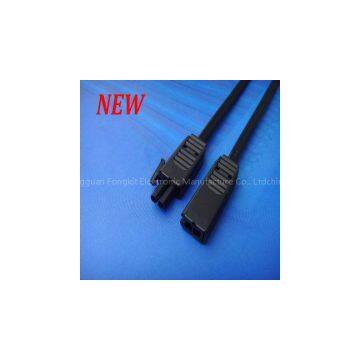 AMP 2pins Snap in Lock Led Connectors AC Extension Plug Male to Female Plug Cable photo-3