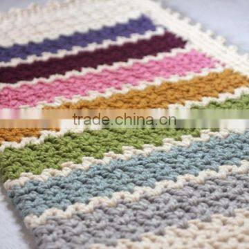 DIY Craft Kits Afghan Blanket Sets Easy Chunky Crochet V-stitch Knitted Craft Kit photo-2