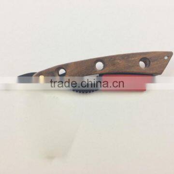 Straight Edge Barber Shaving Razor Wooden Handle photo-2