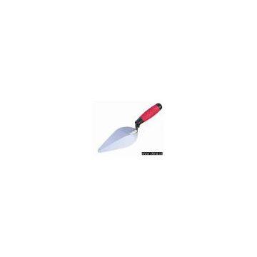 BRICKLAYING TROWEL WITH WOODEN HANDLE