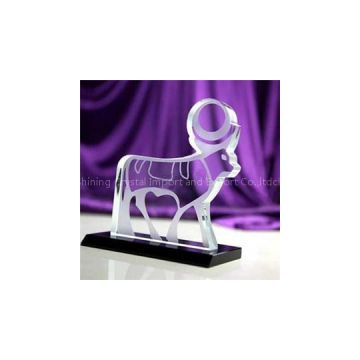 Unique Design Crystal Goat Figurines