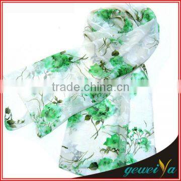 Custom Printing Chiffon Silk India Scarf